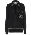 LOEWE EMBROIDERED COTTON SWEATER,P00403245
