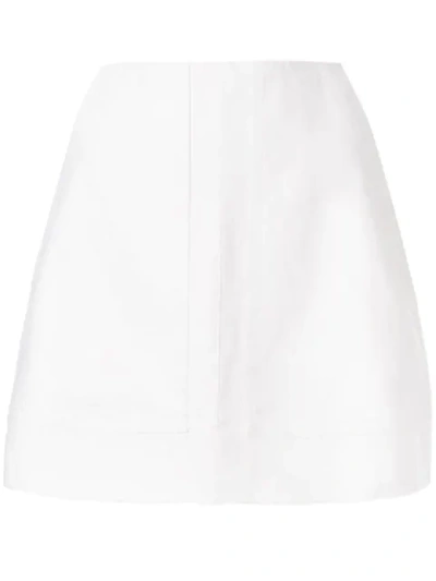 Venroy Mini A-line Skirt In White