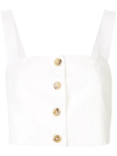 Venroy Buttoned Bodice In White