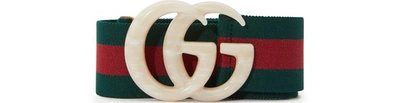 Gucci Web Belt With Gg Buckle In Multi