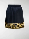 VERSACE CHAIN TRIM PLEATED SKIRT,14252230