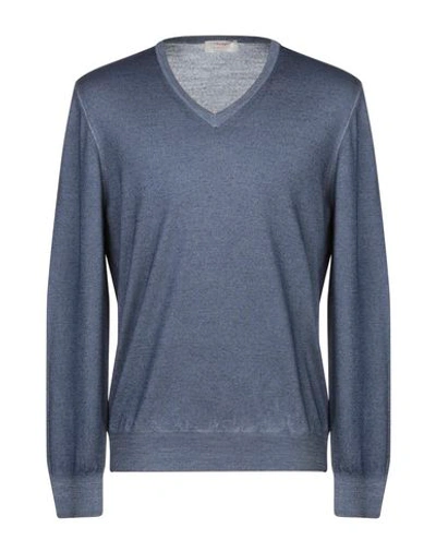 Gran Sasso Sweaters In Slate Blue
