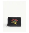 KENZO Tiger logo leather coin purse