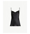 NILI LOTAN GEMMA COWL-NECK SILK-SATIN CAMISOLE