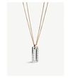 CHOPARD ICE CUBE ROCK 18CT ROSE-GOLD AND WHITE-GOLD NECKLACE,542-10149-8198959003