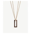CHOPARD ICE CUBE ROCK 18CT ROSE-GOLD AND CERAMIC PENDANT,542-10149-7998959001