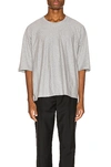 Issey Miyake Gray Release-t Basic T-shirt In Gray