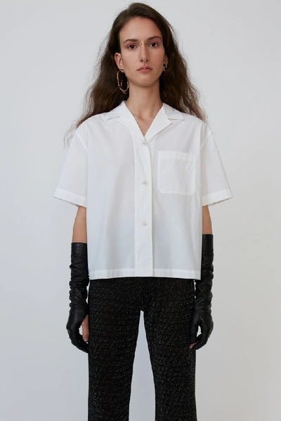 Acne Studios Bowling Shirt White