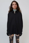 Acne Studios Oversized Cotton Shirt Black