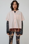 ACNE STUDIOS Bowling shirt Pastel pink