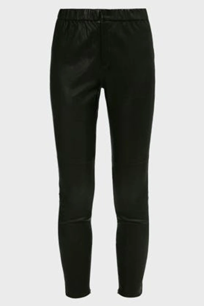 Isabel Marant Étoile Iany Slim-leg Leather Trousers In Black