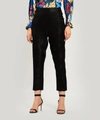 ANN DEMEULEMEESTER JACQUARD TAPERED TROUSERS,5057865736143