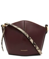 ALEXANDER MCQUEEN MINI LEATHER CROSS-BODY BUCKET BAG,5057865738970