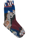 ETRO PAISLEY-PRINT SHORT SOCKS