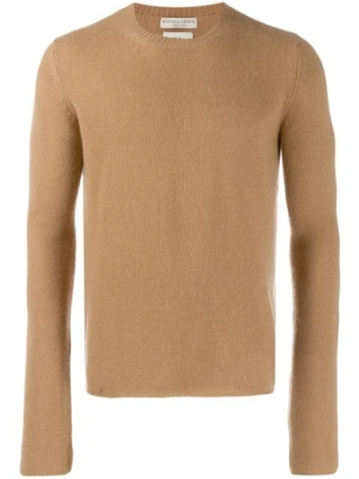 Bottega Veneta Elongated Sleeve Jumper In Neutrals