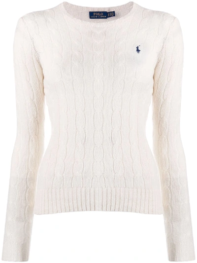 Polo Ralph Lauren Cable Knitted Jumper - White