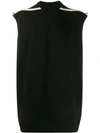 RICK OWENS BUCKLE DETAIL TANK TOP