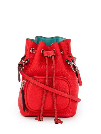 Fendi Mon Tresor Mini Bag In Red