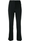 L'autre Chose Tailored Slim-fit Trousers In Black
