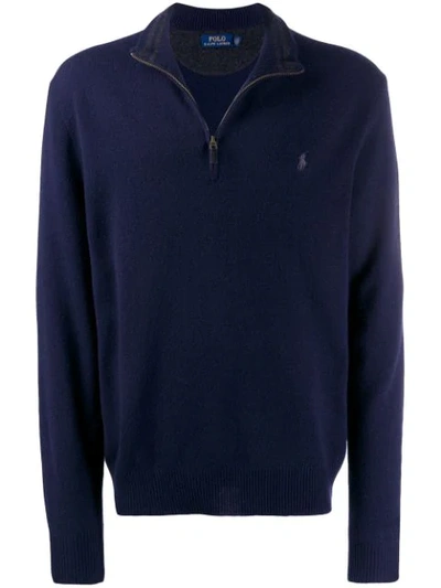 Polo Ralph Lauren Half-zipped Jumper - 蓝色 In Blue