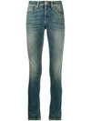 DONDUP DONDUP WASHED SKINNY-FIT JEANS - 蓝色