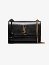 SAINT LAURENT SAINT LAURENT BLACK SUNSET MEDIUM LEATHER SHOULDER BAG,442906D420W14037431