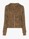 NILI LOTAN NILI LOTAN LEOPARD PRINT CALLIE HOODIE,10201K4013795251