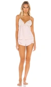 FLORA NIKROOZ Rosa Cami Set,FLNR-WI136