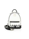 MCM Mini Logo Crossbody Leather Backpack