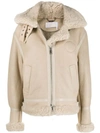 CHLOÉ LAMB SKIN ZIPPED JACKET