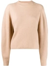 CHLOÉ CHLOÉ RIBBED KNITTED JUMPER - NUDE