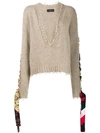 ALANUI BANDANA LACE-UP JUMPER