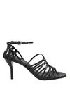 3.1 Phillip Lim Lily Knotted Leather Sandals In Black