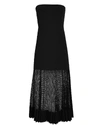 DION LEE Bonded Crepe Bustier Dress,A9496P19-BLK