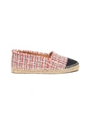 Castaã±er 'kampala' Contrast Toecap Tweed Espadrilles In Rojo