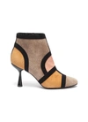 PIERRE HARDY 'Frame' suede patchwork ankle boots