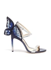 SOPHIA WEBSTER 'Chiara' embroidered butterfly appliqué leather sandals