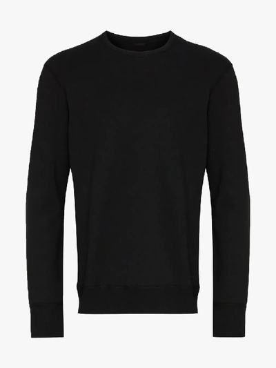 Reigning Champ Midweight Terry Cotton Sweatshirt In Black