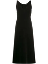 Dsquared2 Sleeveless Midi Dress In Black