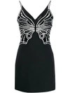 DAVID KOMA DAVID KOMA PEARL EMBELLISHED DRESS - 黑色