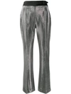 ERMANNO SCERVINO HIGH-WAISTED METALLIC TROUSERS