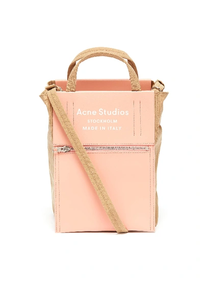 Acne Studios baker Out Logo Print Small Tote Bag ModeSens