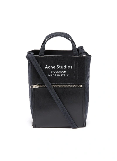 Acne Studios baker Out Logo Print Small Tote Bag ModeSens