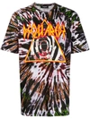 Dsquared2 Printed Tie Dye Cotton Jersey T-shirt In Black