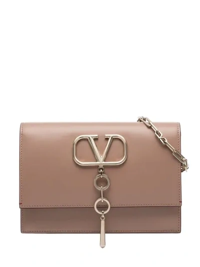 Valentino Garavani Valentino Nude Small Vcase Logo Bag - 大地色 In Neutrals
