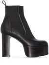 RICK OWENS KISS 125MM ANKLE BOOTS