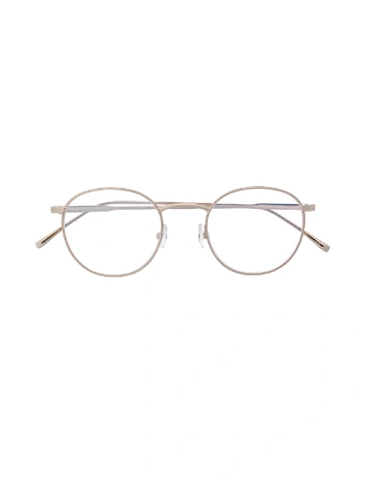 Lacoste Round Frame Glasses - Metallic In White