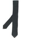 Brunello Cucinelli Knitted Tie In Grey