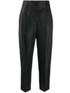 BRUNELLO CUCINELLI CROPPED HIGH-RISE TROUSERS