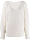 SEE BY CHLOÉ OVERSIZED RIBBED JUMPER